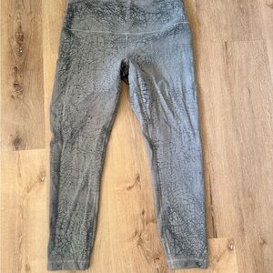 lululemon athletica Charcoal Crackle Leggings
